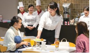 カフェ実習の様子